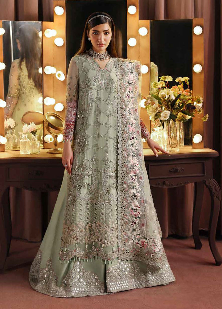 Jhoomro by Nureh Embroidered Chiffon Suits Unstitched 4 Piece NU25JF NL-86 - Formals Collection