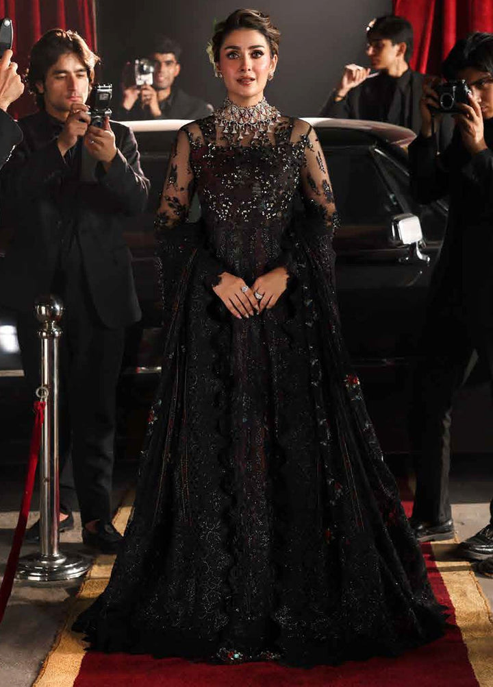 Jhoomro by Nureh Embroidered Net Suits Unstitched 4 Piece NU25JF NL-87 - Formals Collection