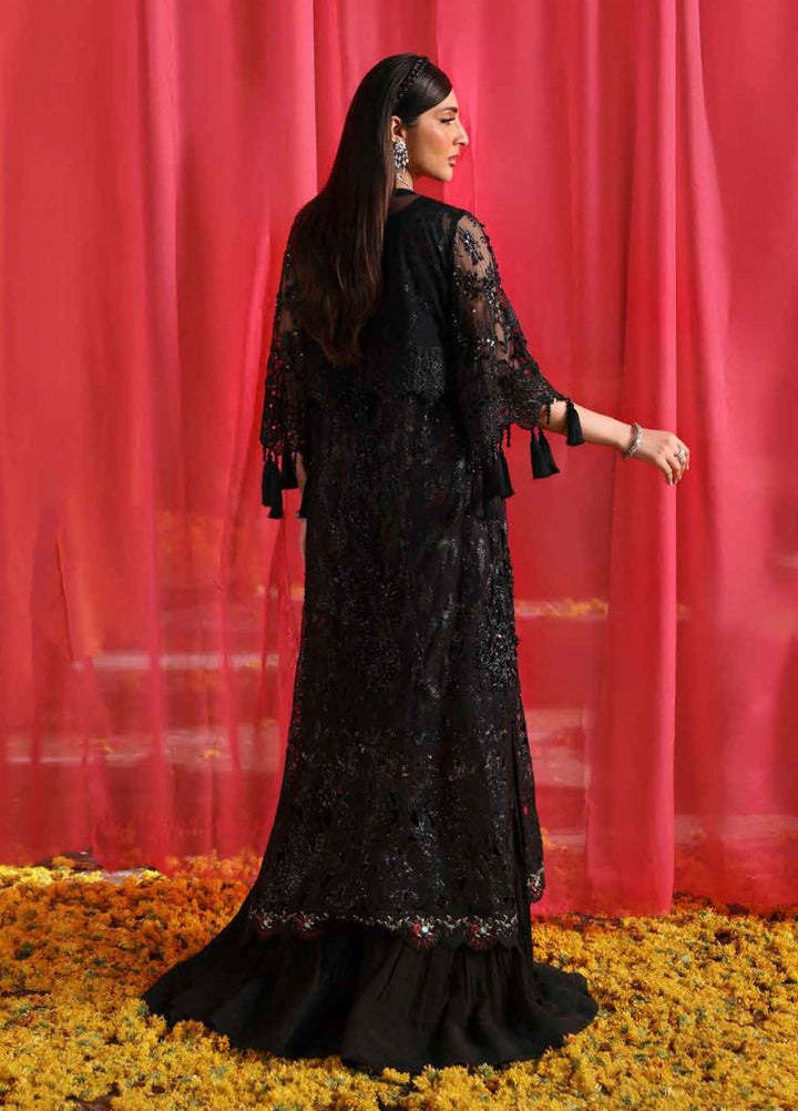 Jhoomro by Nureh Embroidered Net Suits Unstitched 4 Piece NU25JF NL-87 B - Formals Collection