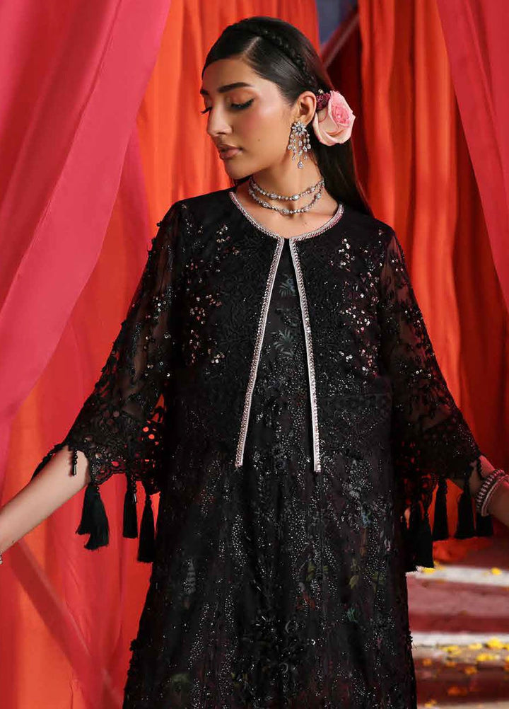 Jhoomro by Nureh Embroidered Net Suits Unstitched 4 Piece NU25JF NL-87 B - Formals Collection