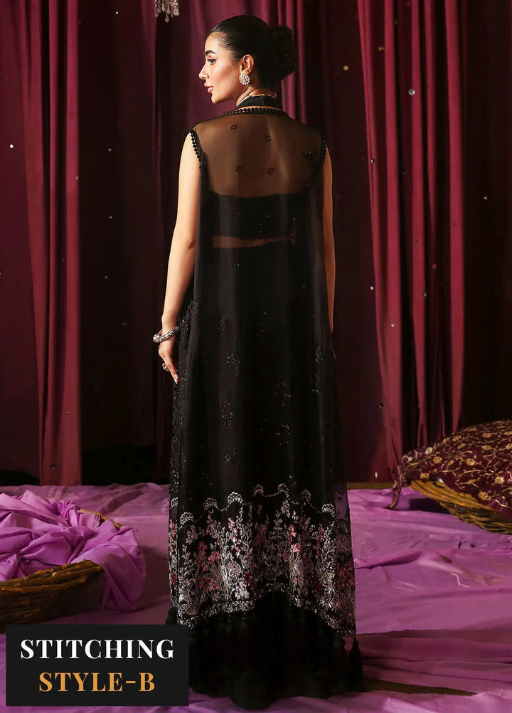 Jhoomro By Nureh Embroidered Organza Suit Unstitched 4 Piece NU24J NL-73 Maya - Formal Collection