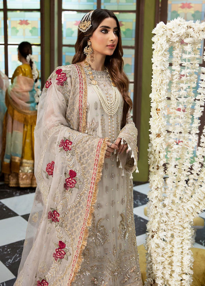 Jhoomro By Nureh Embroidered Chiffon Suits Unstitched 4 Piece NU23JH NL-51 Fasana - Luxury Formal Collection