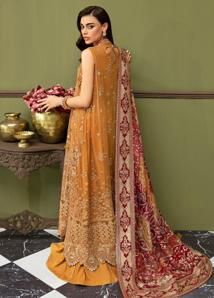 Jhoomro By Nureh Embroidered Chiffon Suits Unstitched 4 Piece NU23JH NL-52 Zawiya - Luxury Formal Collection