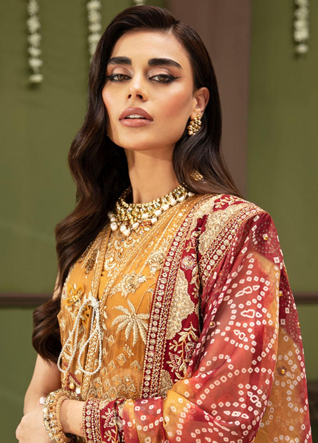 Jhoomro By Nureh Embroidered Chiffon Suits Unstitched 4 Piece NU23JH NL-52 Zawiya - Luxury Formal Collection