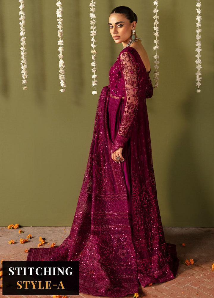 Jhoomro By Nureh Embroidered Net Suits Unstitched 4 Piece NU23JH NL-56 Anari - Luxury Formal Collection