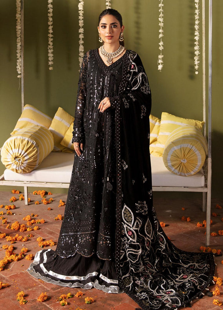 Jhoomro By Nureh Embroidered Chiffon Suits Unstitched 4 Piece NU23JH NL-57 Libas-E-Khas - Luxury Formal Collection