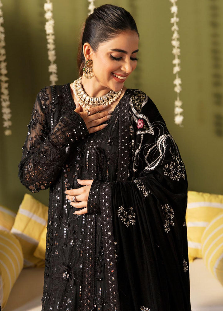 Jhoomro By Nureh Embroidered Chiffon Suits Unstitched 4 Piece NU23JH NL-57 Libas-E-Khas - Luxury Formal Collection