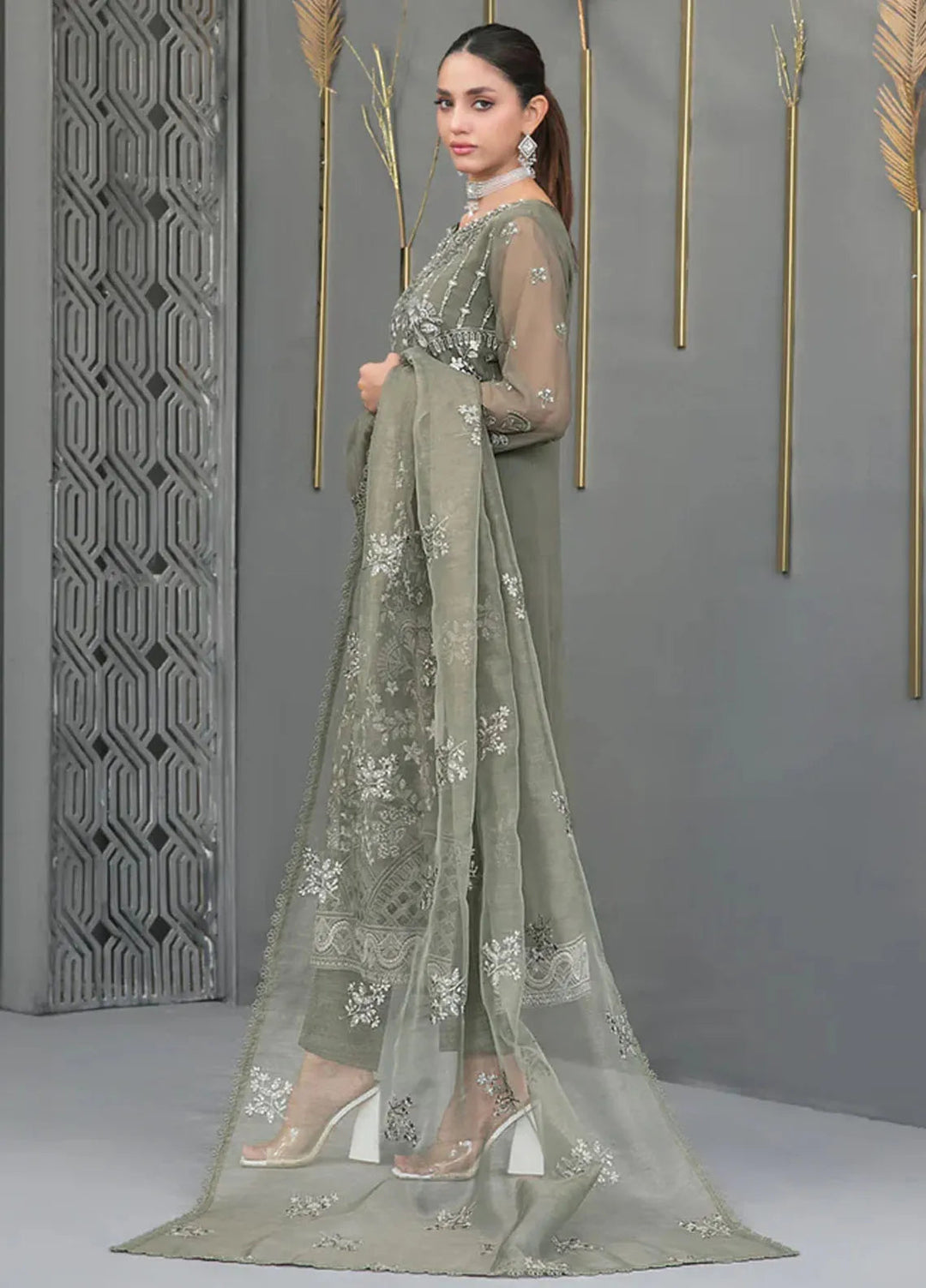 Jiah By Tawakkal Fabrics Embroidered Chiffon Suit Unstitched 3 Piece RA24J D-3746 - Festive Collection