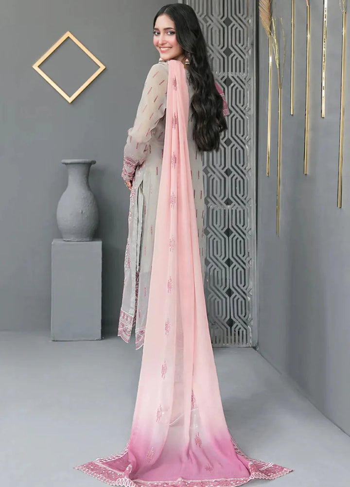 Jiah By Tawakkal Fabrics Embroidered Chiffon Suit Unstitched 3 Piece RA24J D-3748 - Festive Collection