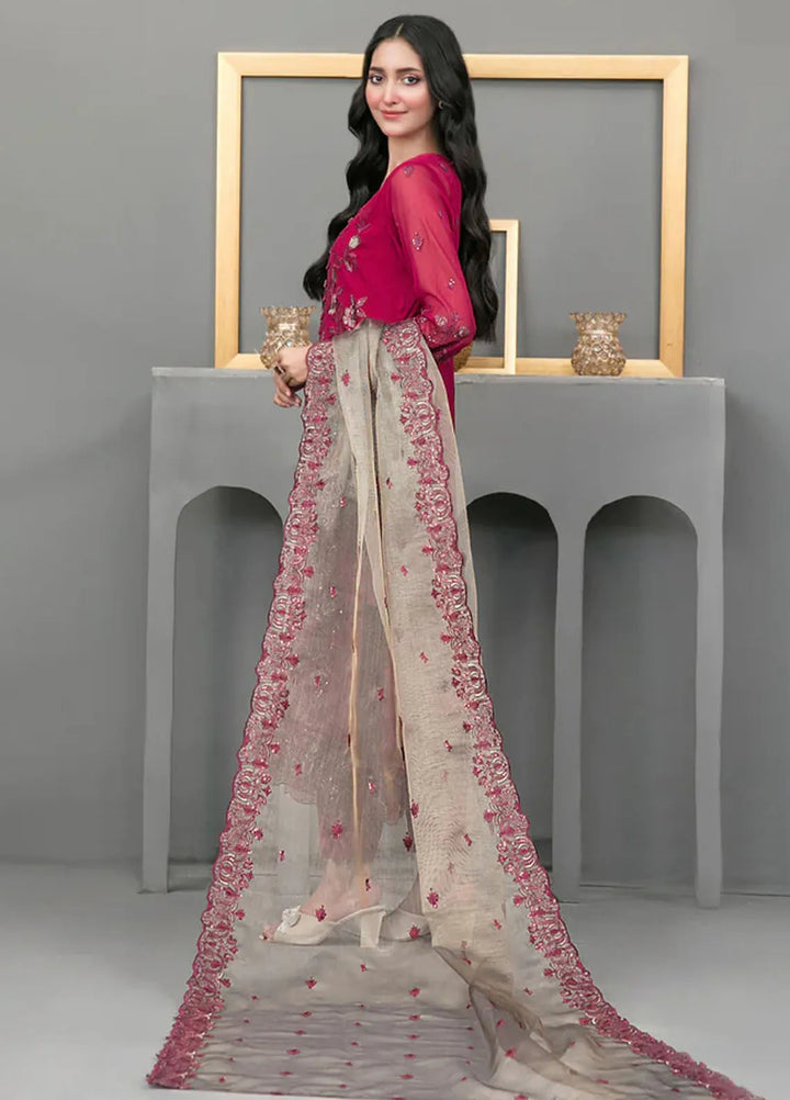 Jiah By Tawakkal Fabrics Embroidered Chiffon Suit Unstitched 3 Piece RA24J D-3751 - Festive Collection