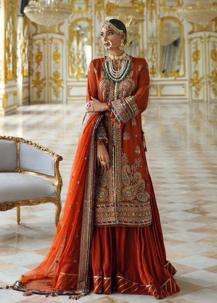 Jihaan by Salitex Embroidered Cotton Net Suits Unstitched 3 Piece SUNS24AJI004UT - Fesitive Collection