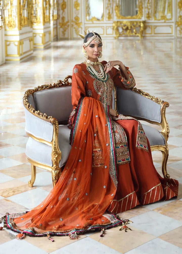 Jihaan by Salitex Embroidered Cotton Net Suits Unstitched 3 Piece SUNS24AJI004UT - Fesitive Collection