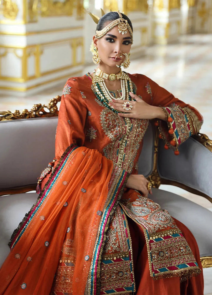 Jihaan by Salitex Embroidered Cotton Net Suits Unstitched 3 Piece SUNS24AJI004UT - Fesitive Collection