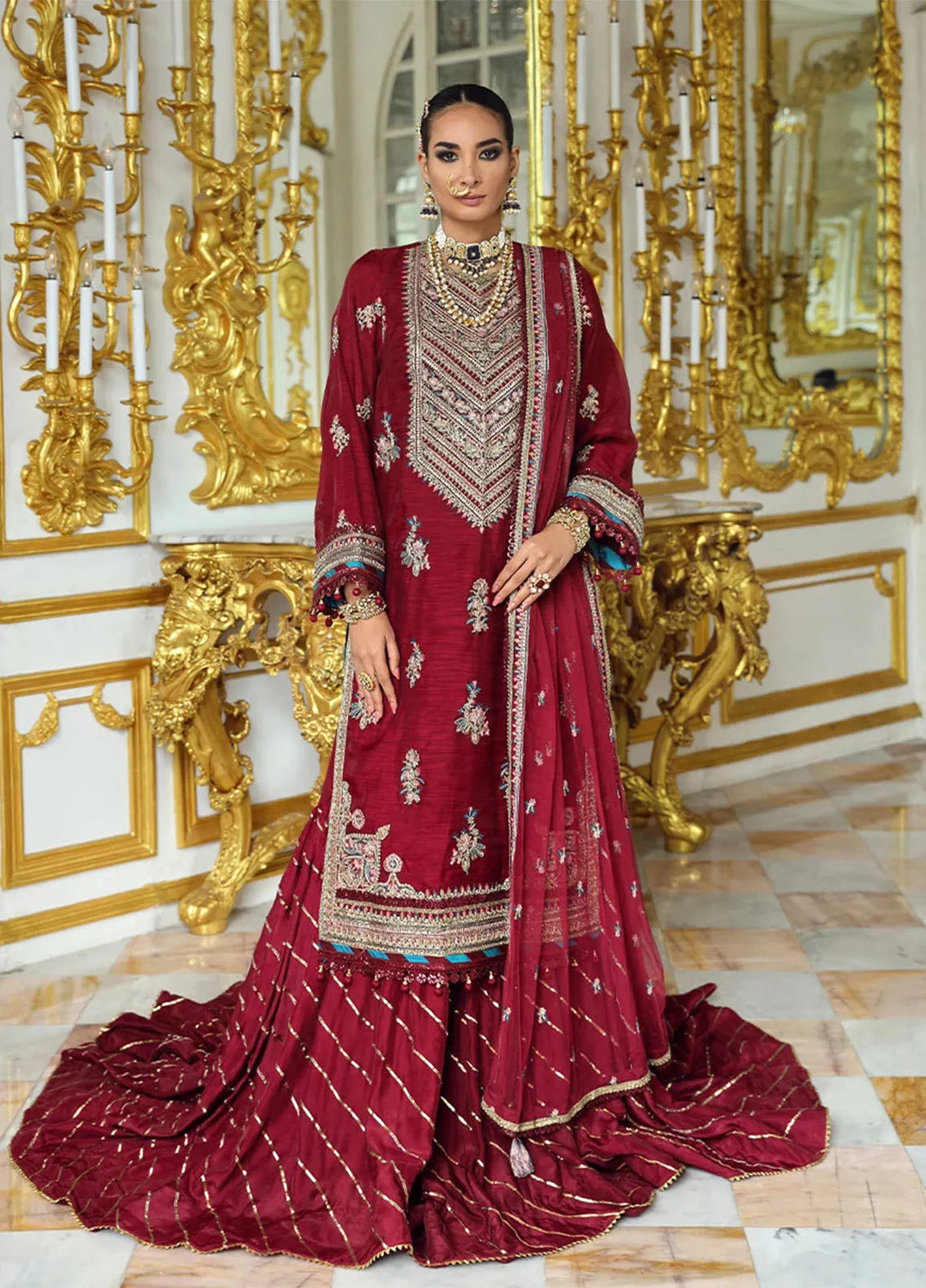 Jihaan by Salitex Embroidered Yarn Suits Unstitched 3 Piece SUNS24AJI001UT - Fesitive Collection