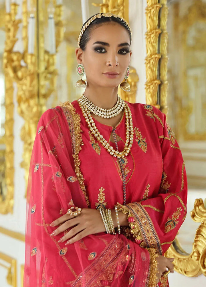 Jihaan by Salitex Embroidered Yarn Suits Unstitched 3 Piece SUNS24AJI002UT - Fesitive Collection