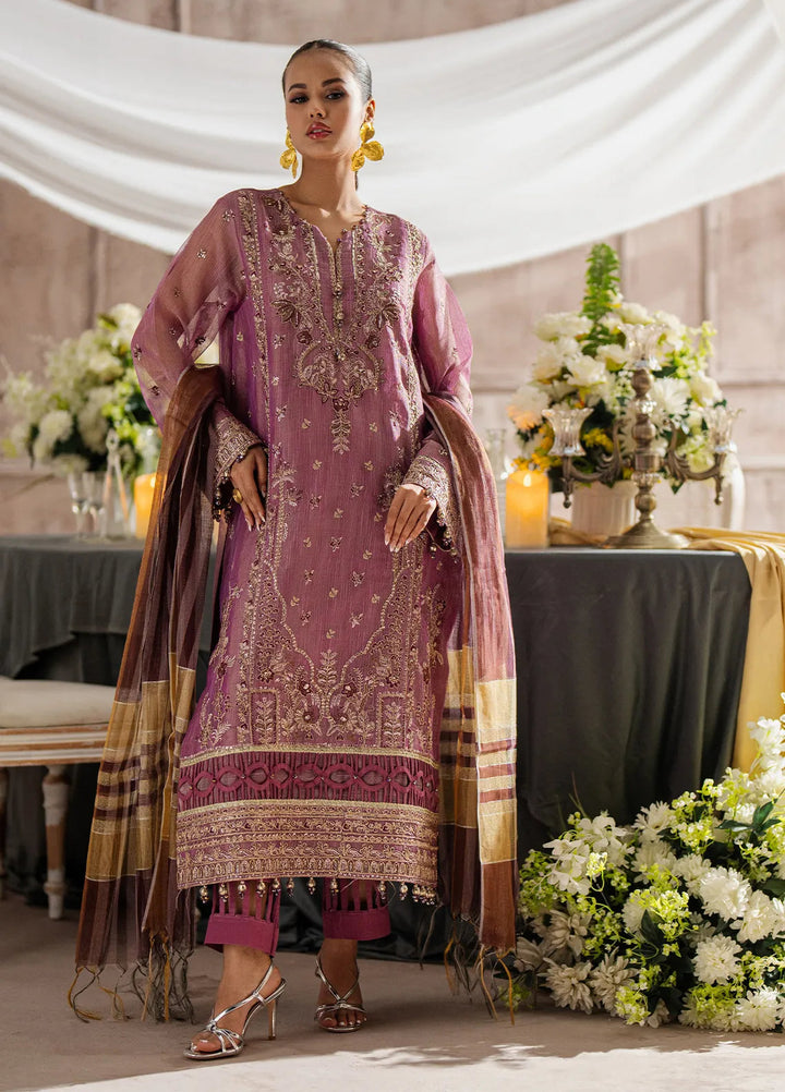 Jihan by Salitex Embroidered Cotton Net Suits Unstitched 3 Piece SUNW6JI001UT - Festive Collection