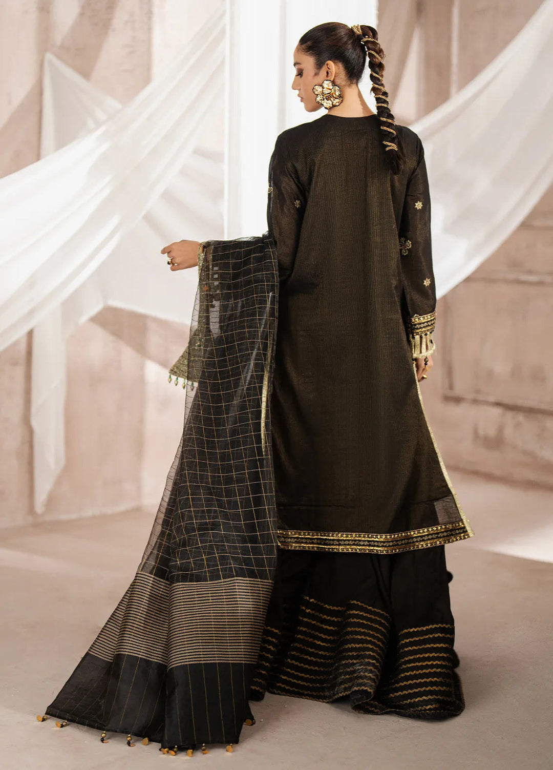 Jihan by Salitex Embroidered Cotton Net Suits Unstitched 3 Piece SUNW6JI004UT - Festive Collection