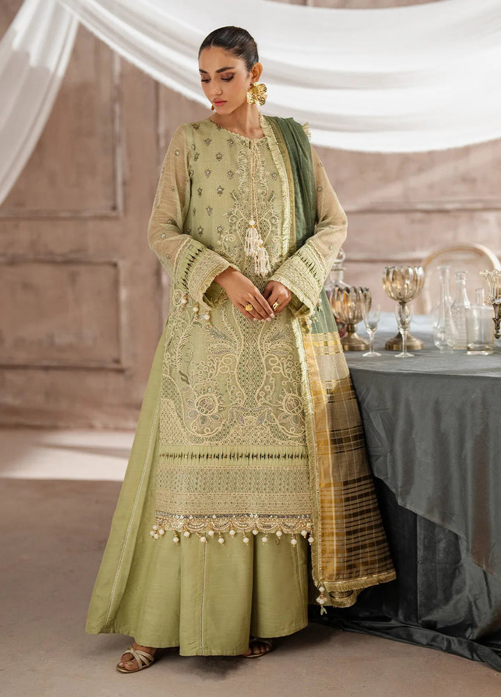 Jihan by Salitex Embroidered Cotton Net Suits Unstitched 3 Piece SUNW6JI006UT - Festive Collection