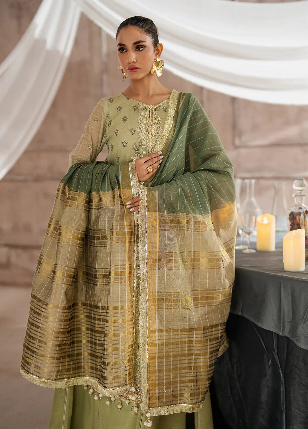 Jihan by Salitex Embroidered Cotton Net Suits Unstitched 3 Piece SUNW6JI006UT - Festive Collection