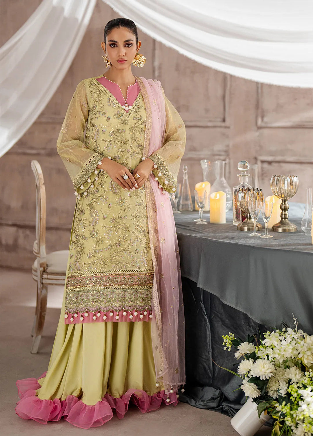 Jihan by Salitex Embroidered Cotton Net Suits Unstitched 3 Piece SUNW6JI007UT - Festive Collection
