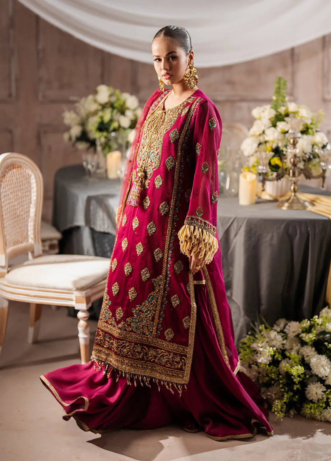 Jihan by Salitex Embroidered Cotton Net Suits Unstitched 3 Piece SUNW6JI010UT - Festive Collection