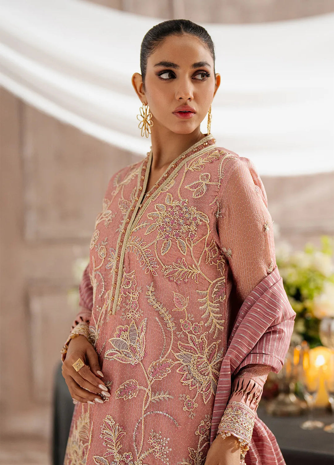 Jihan by Salitex Embroidered Cotton Net Suits Unstitched 3 Piece SUNW6JI012UT - Festive Collection