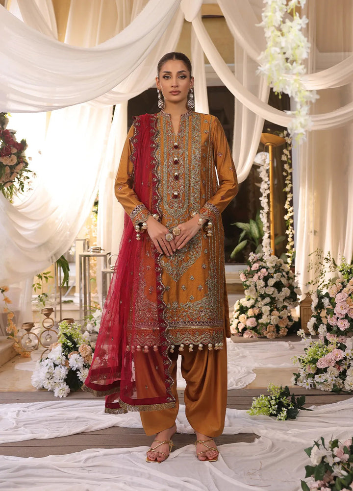 Jihan By Salitex Embroidered Yarn Dyed Suit Unstitched 3 Piece SUNS24AJI018UT - Festive Collection