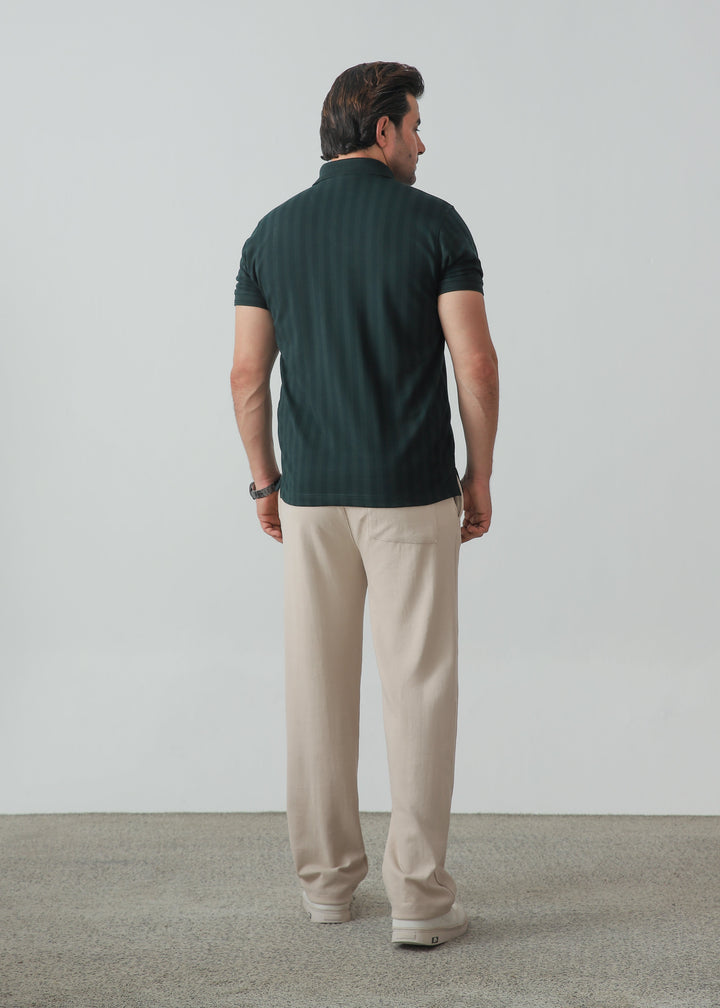 Zenetti Mens RTW Solids Cotton Polo Forest Green WZ-003 - Casual Collection