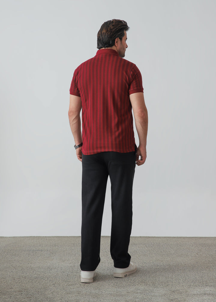 Zenetti Mens RTW Solids Cotton Polo Maroon WZ-004 - Casual Collection