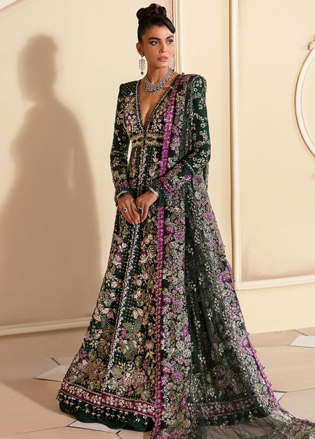Joie De Vivre By Republic WomensWear Embroidered  Suits Unstitched 3 Piece RW23JD D-1 - Wedding Collection