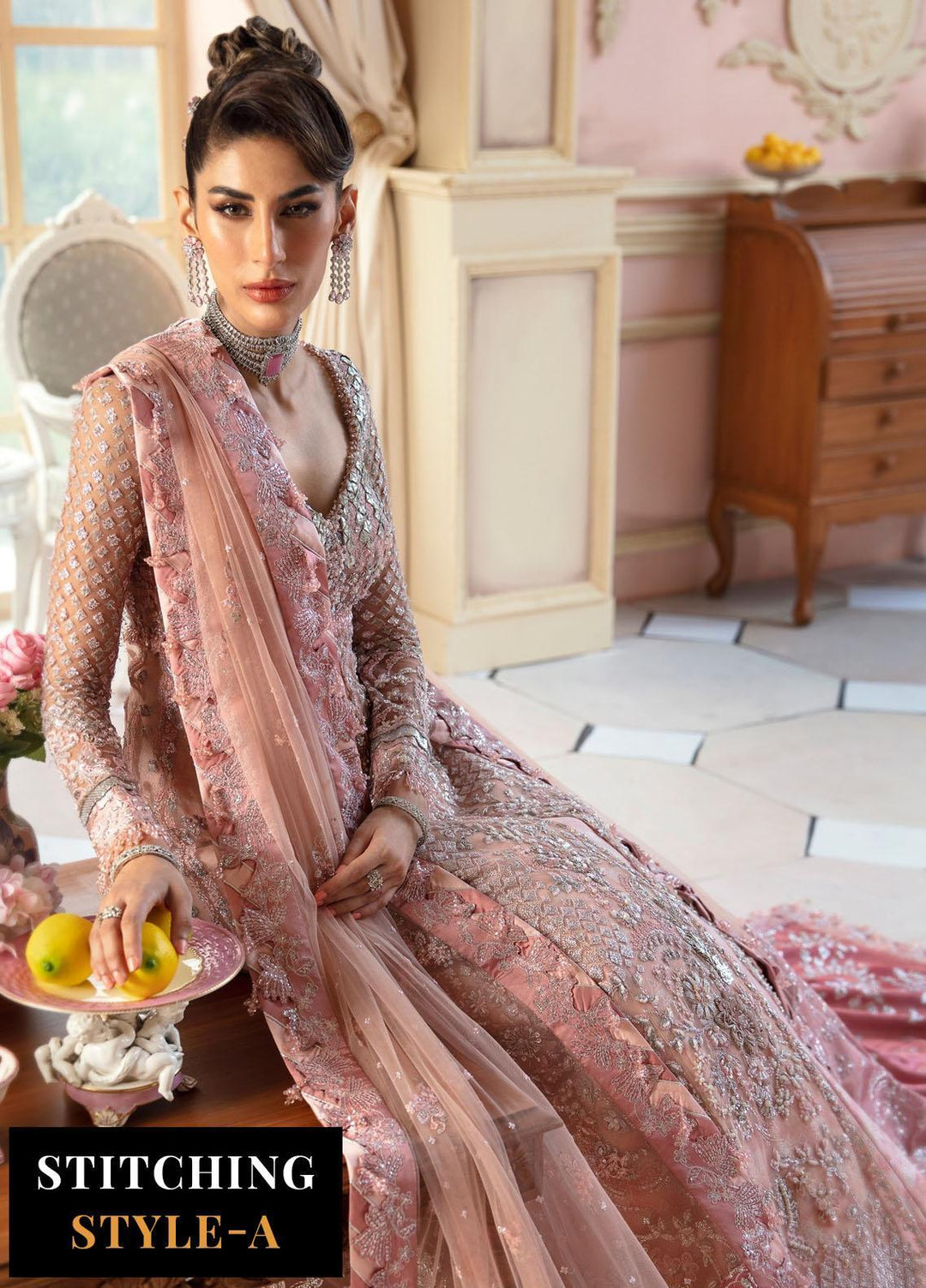 Joie De Vivre By Republic WomensWear Embroidered  Suits Unstitched 3 Piece RW23JD D-2 - Wedding Collection
