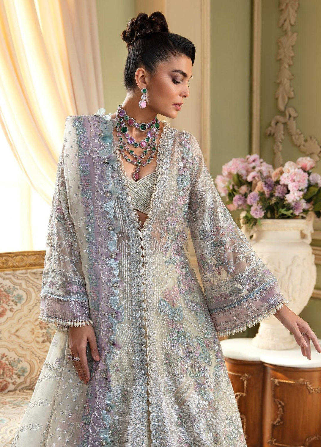 Joie De Vivre By Republic WomensWear Embroidered  Suits Unstitched 3 Piece RW23JD D-4 - Wedding Collection
