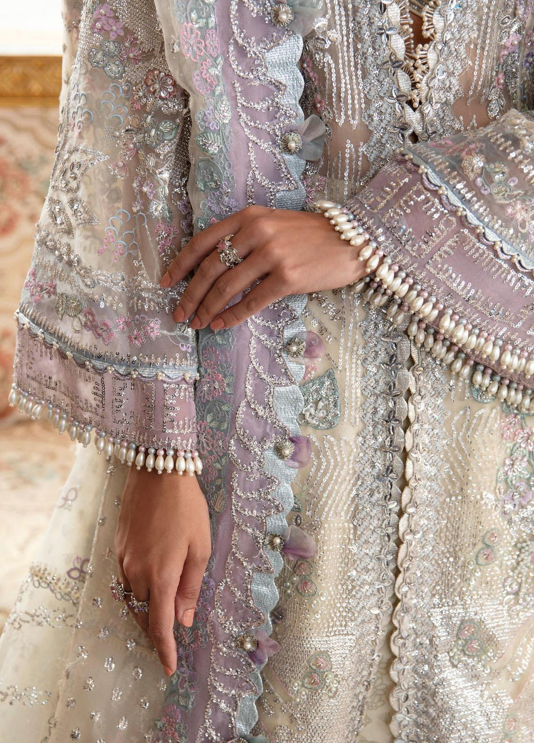 Joie De Vivre By Republic WomensWear Embroidered  Suits Unstitched 3 Piece RW23JD D-4 - Wedding Collection