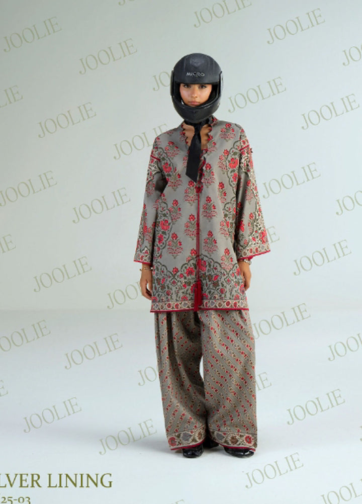 Joolie Prints by Saira Rizwan Printed Cambric Suits Unstitched 3 Piece SR25JP JPU25-03 Silver Lining - Summer Collection