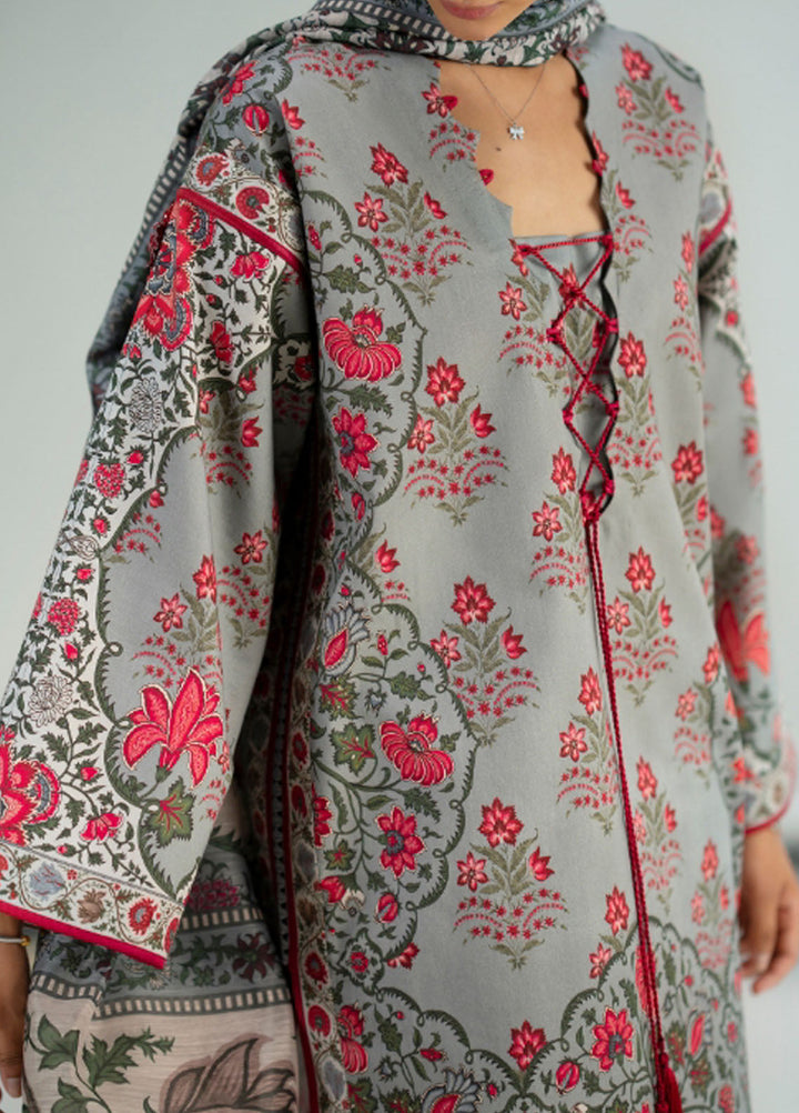 Joolie Prints by Saira Rizwan Printed Cambric Suits Unstitched 3 Piece SR25JP JPU25-03 Silver Lining - Summer Collection