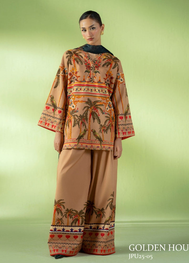 Joolie Prints by Saira Rizwan Printed Cambric Suits Unstitched 3 Piece SR25JP JPU25-05 Golden Hour - Summer Collection