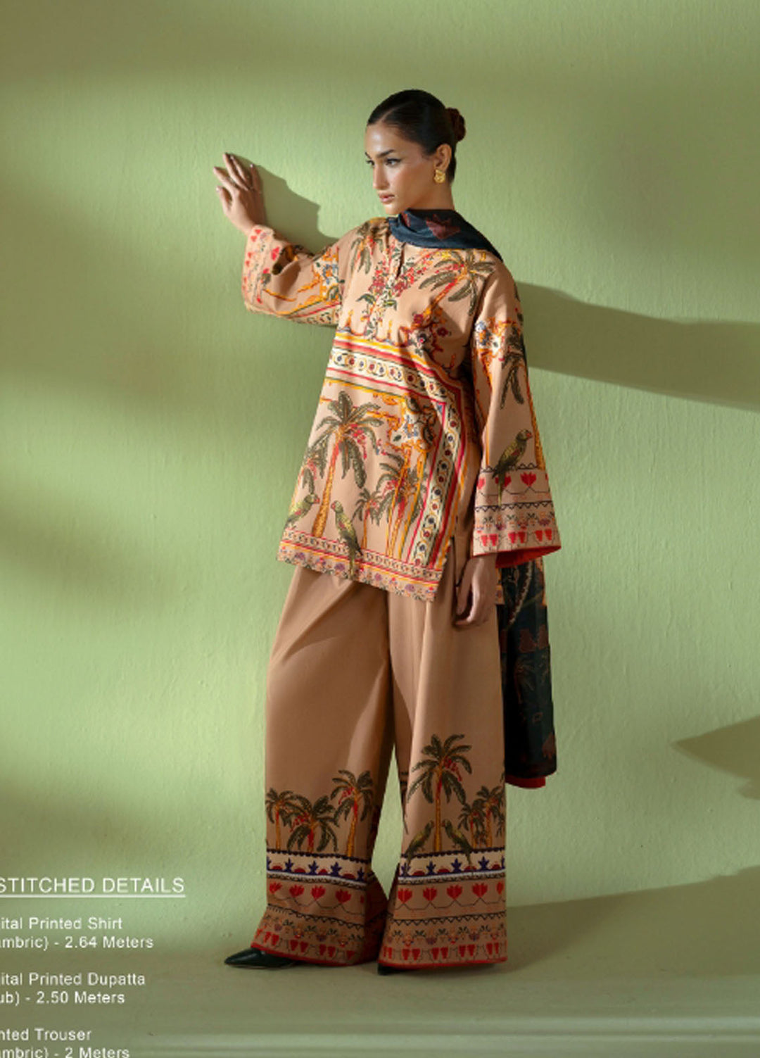 Joolie Prints by Saira Rizwan Printed Cambric Suits Unstitched 3 Piece SR25JP JPU25-05 Golden Hour - Summer Collection