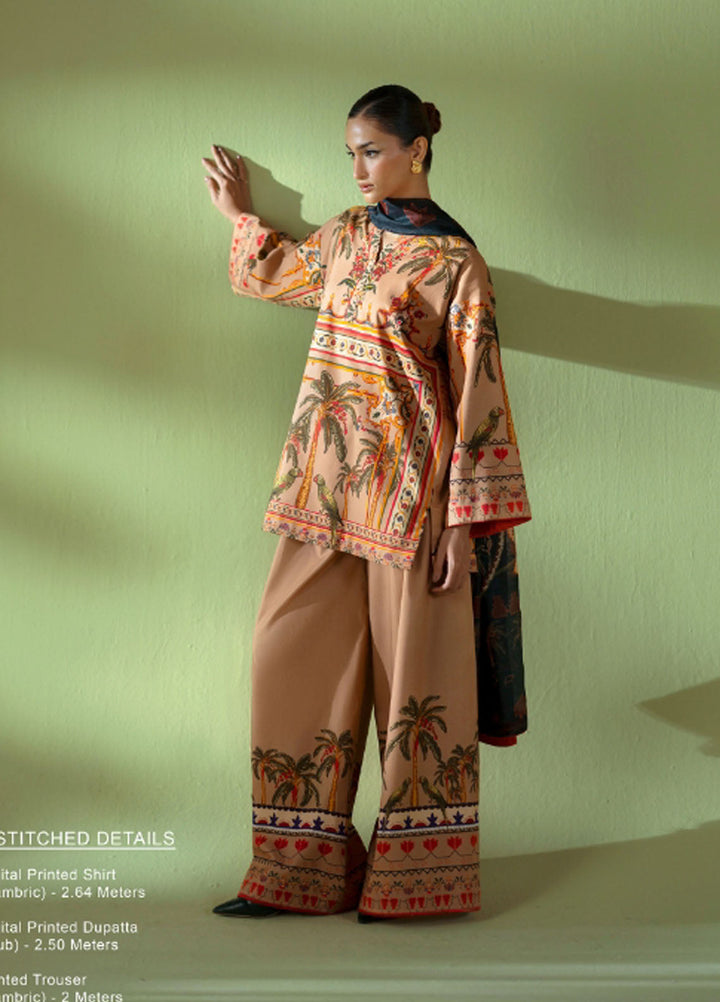 Joolie Prints by Saira Rizwan Printed Cambric Suits Unstitched 3 Piece SR25JP JPU25-05 Golden Hour - Summer Collection