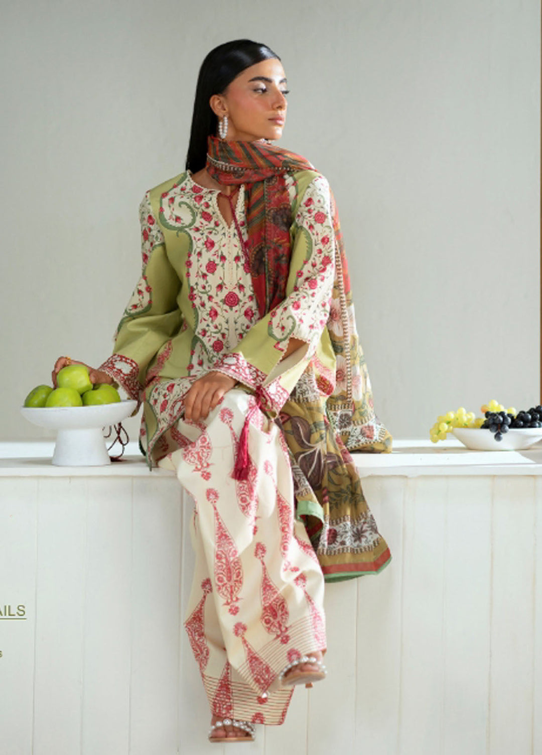 Joolie Prints by Saira Rizwan Printed Cambric Suits Unstitched 3 Piece SR25JP JPU25-06 Urban Whisper - Summer Collection