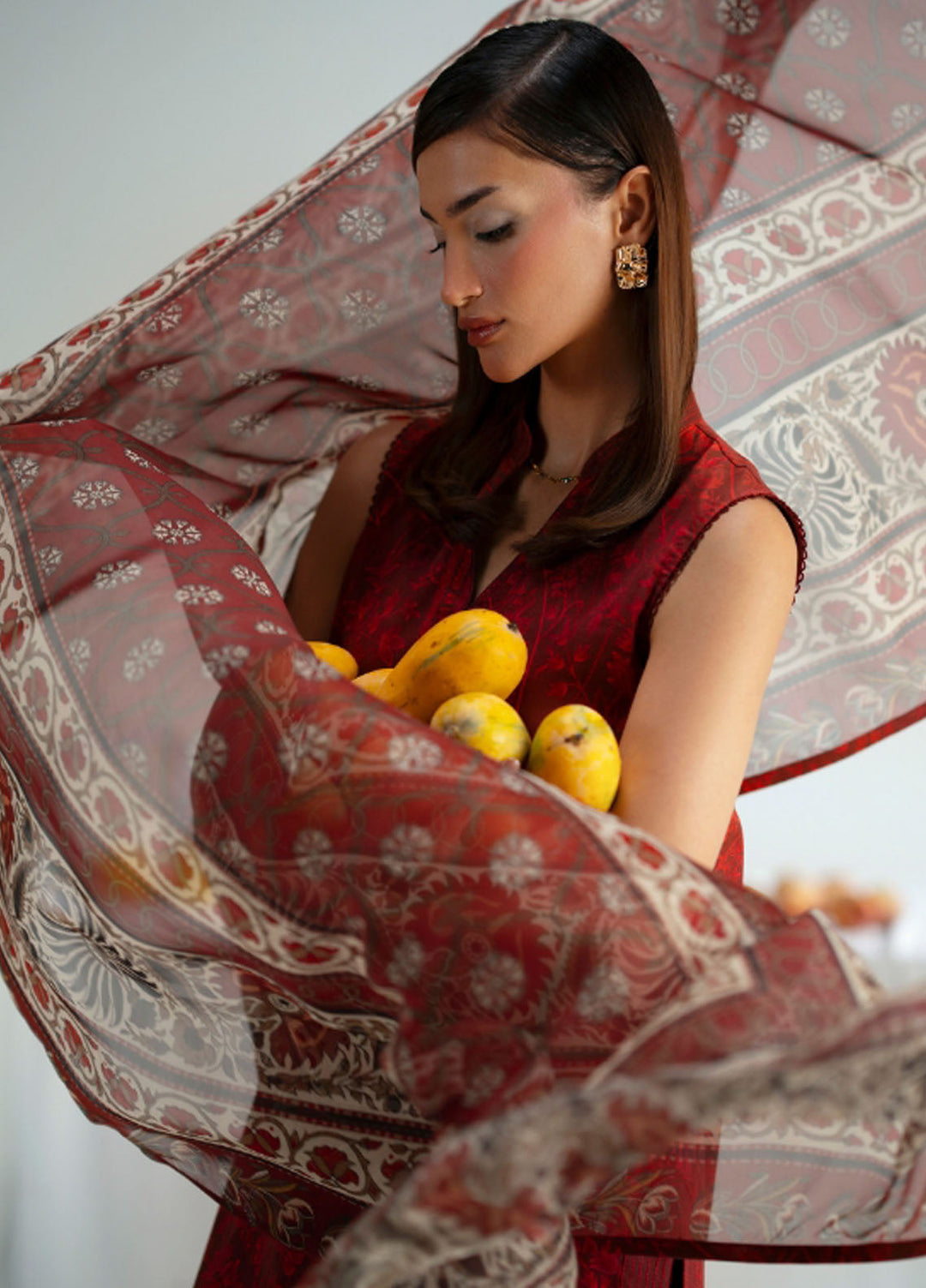 Joolie Prints by Saira Rizwan Printed Cambric Suits Unstitched 3 Piece SR25JP JPU25-07 Midnight Muse - Summer Collection