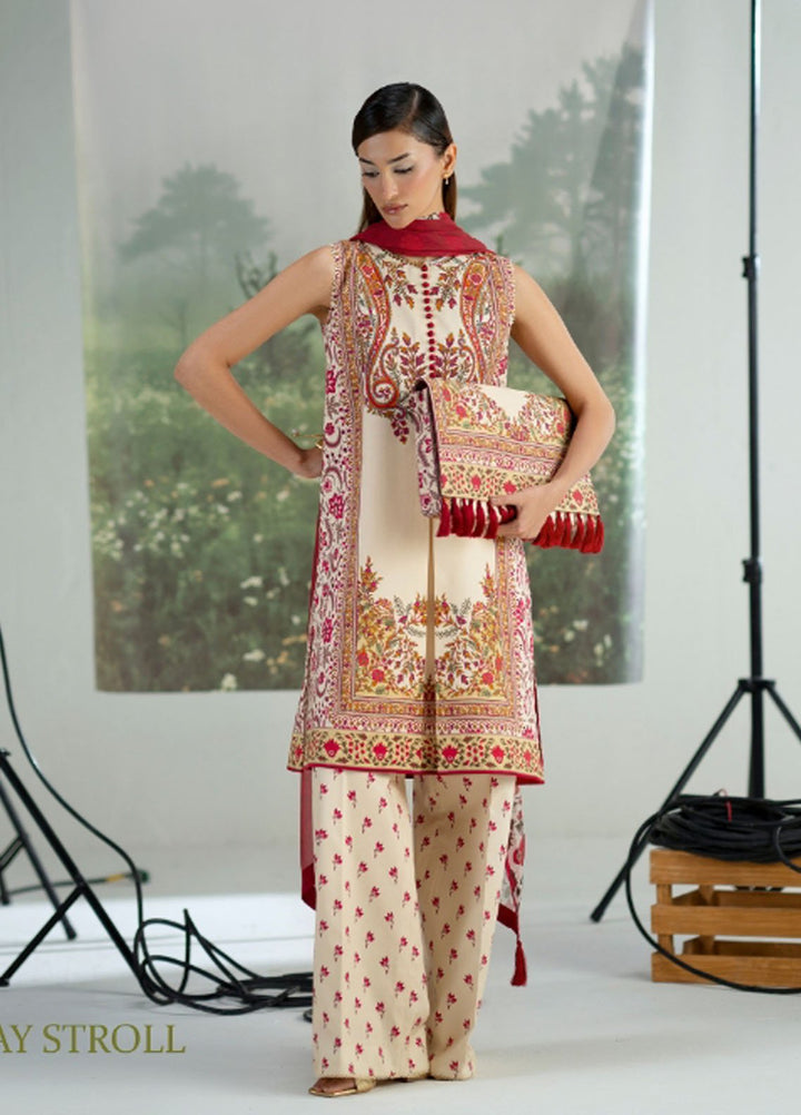 Joolie Prints by Saira Rizwan Printed Cambric Suits Unstitched 3 Piece SR25JP JPU25-08 Sunday Stroll - Summer Collection