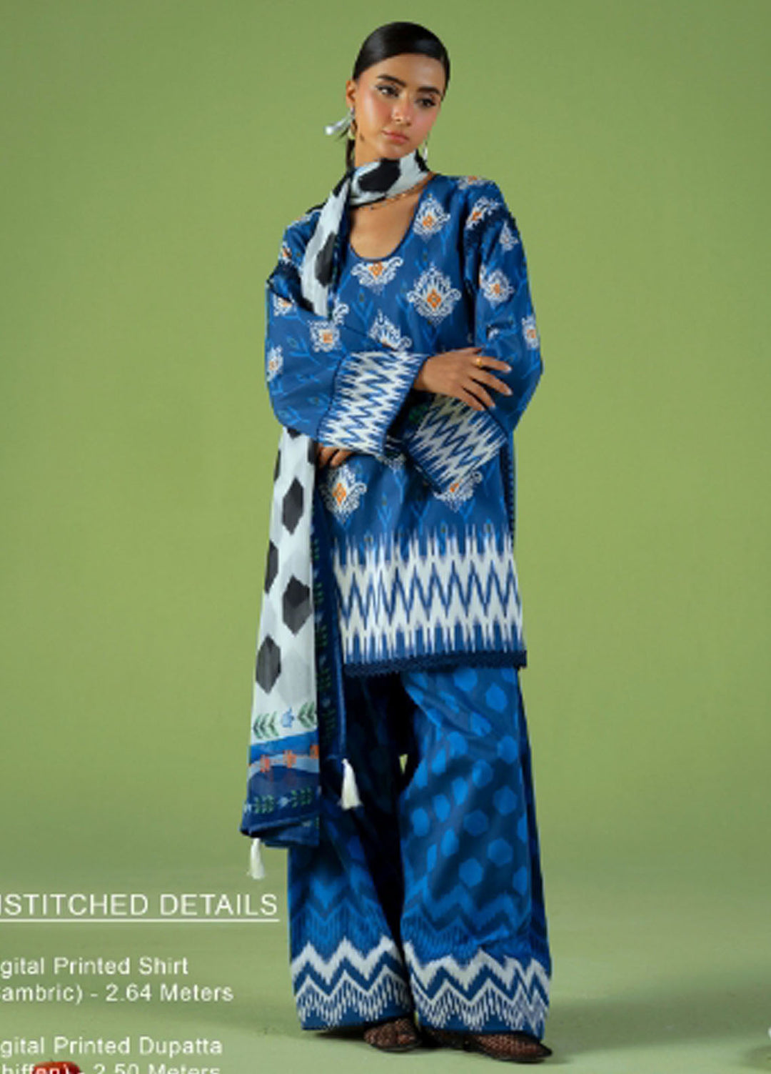 Joolie Prints by Saira Rizwan Printed Cambric Suits Unstitched 3 Piece SR25JP JPU25-09 City Bloom - Summer Collection