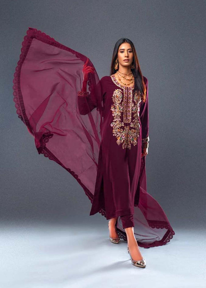 Jooray Kapray Pret Formal Crepe 3 Piece Suit JK23F Coral