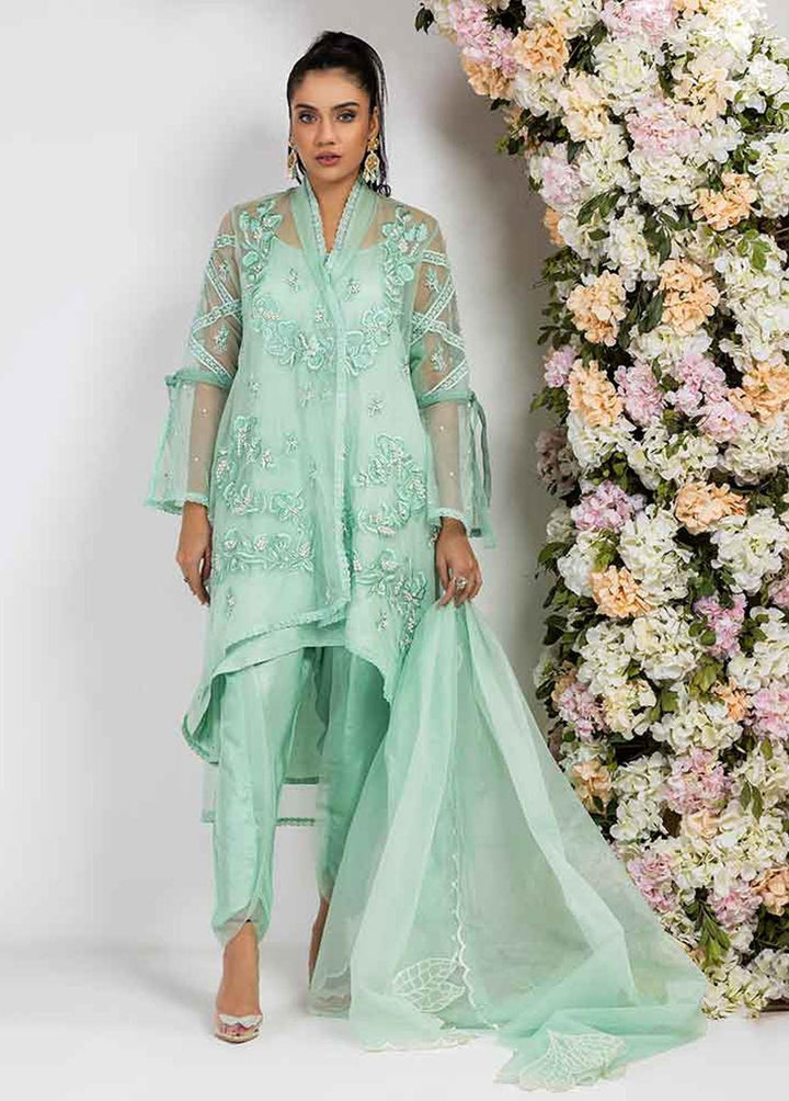 Jooray Kapray Pret Luxury Organza 3 Piece Suit JK23L Mint Rose