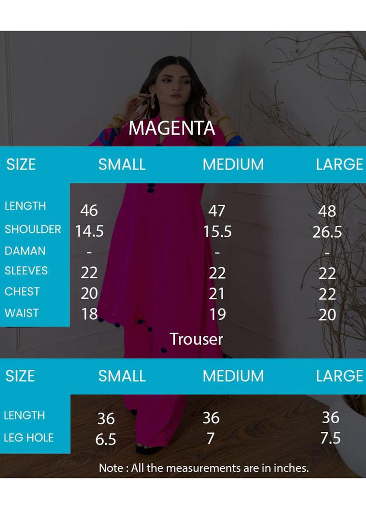 Jooray Kapray Pret Luxury  2 Piece Suit Magenta