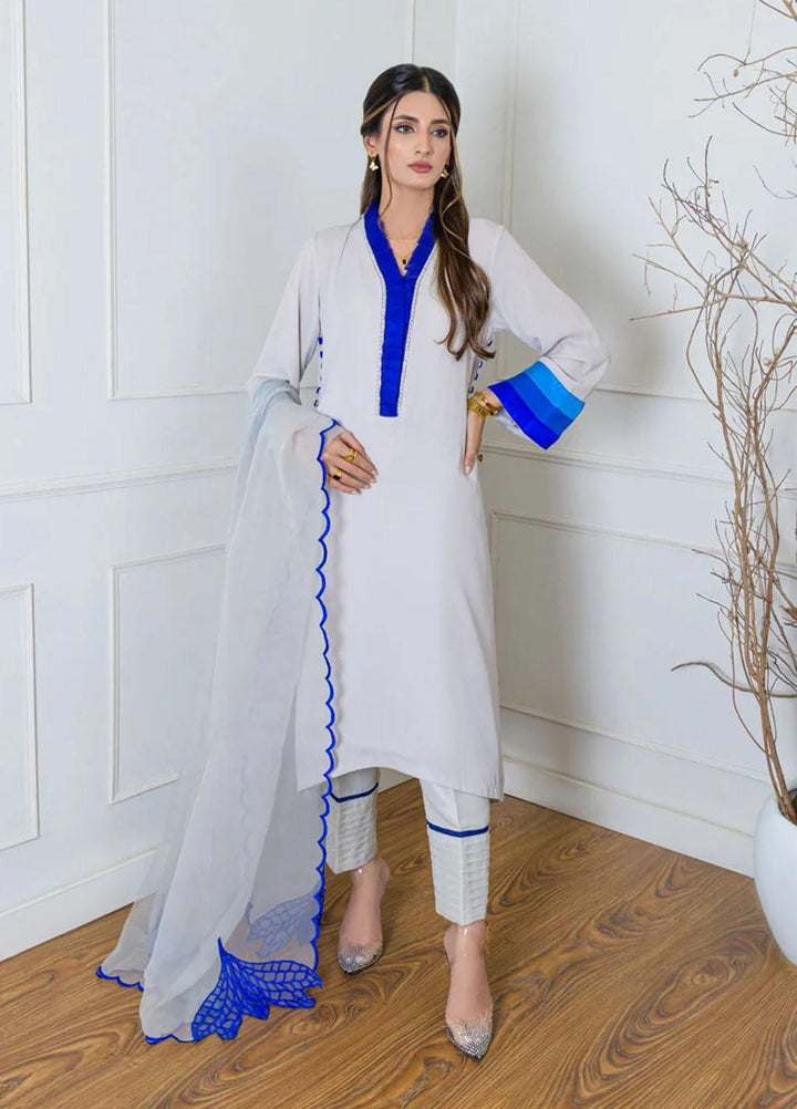Jooray Kapray Pret Luxury  3 Piece Suit Silver Lining