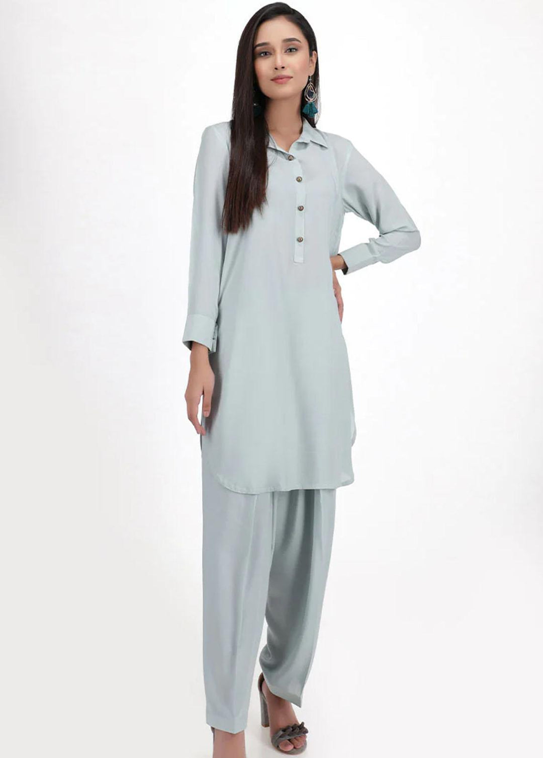 Jooray Kapray Pret Semi Formal Linen 2 Piece Suit JK23SF Green Ball