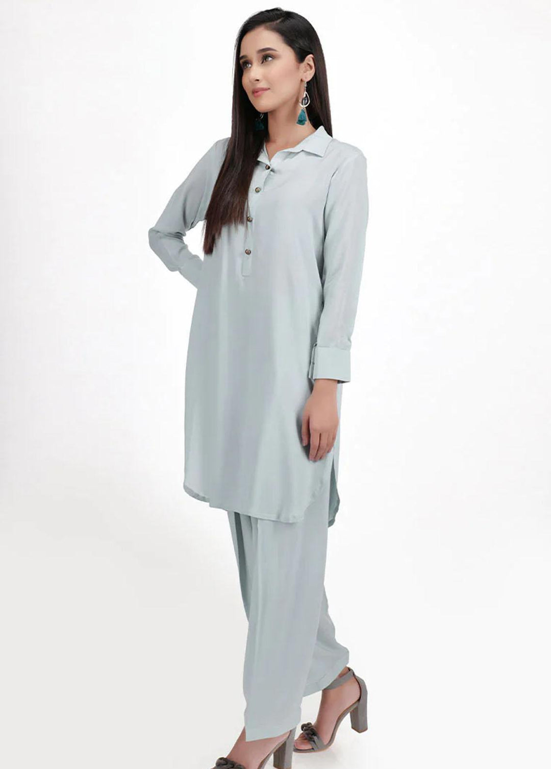 Jooray Kapray Pret Semi Formal Linen 2 Piece Suit JK23SF Green Ball