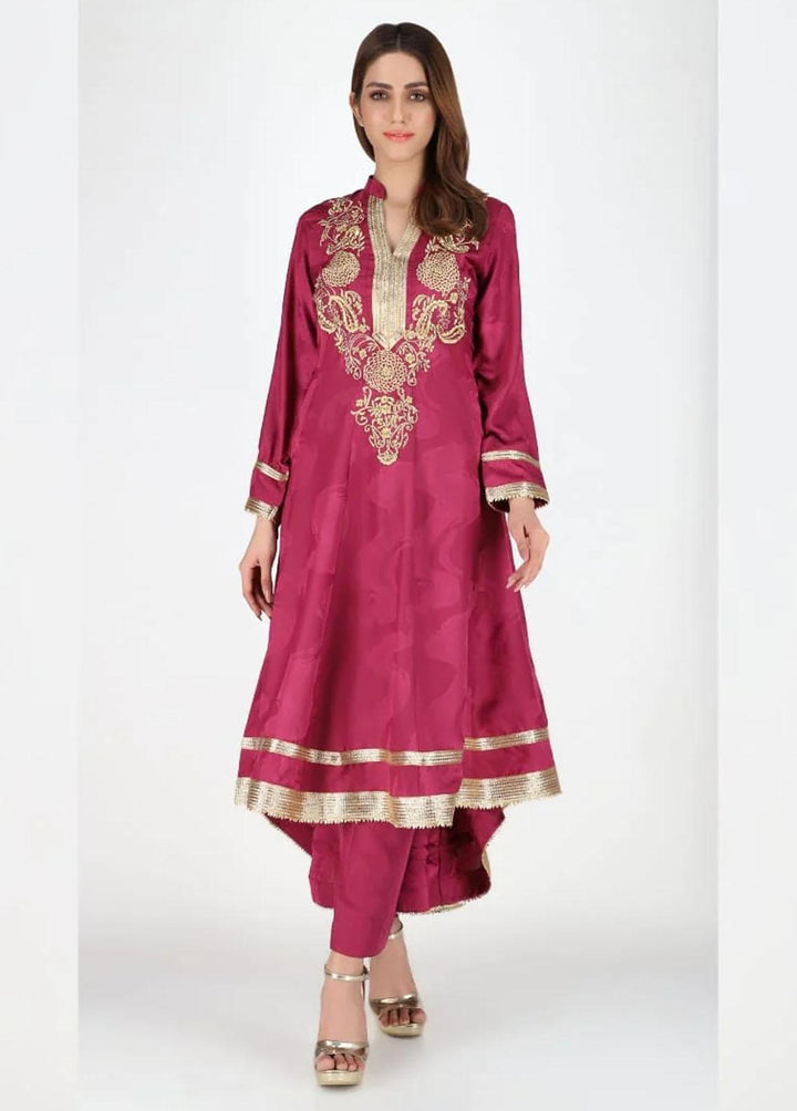 Jooray Kapray Pret Semi Formal Lawn 2 Piece Suit JK23SF Pink Sapphire