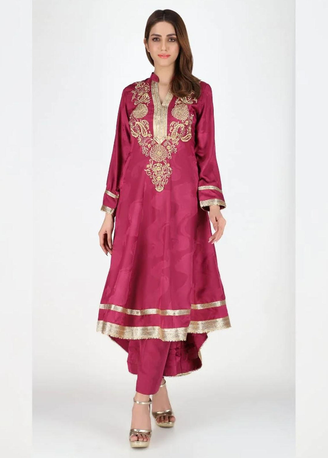 Jooray Kapray Pret Semi Formal Lawn 2 Piece Suit JK23SF Pink Sapphire